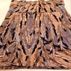 Feather print Skirt 🪶